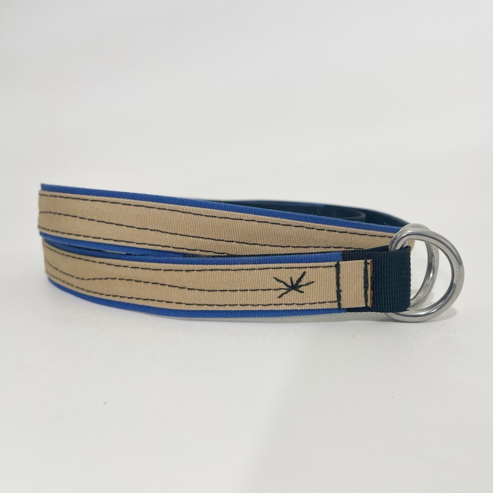 Handmade Fly Fishing Webbing Belt with Decorative Stitching